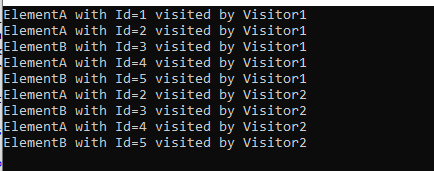 Visitor Pattern in C#