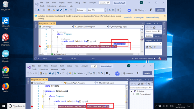 Visual Studio 2019 - Individually Evaluate Live Share