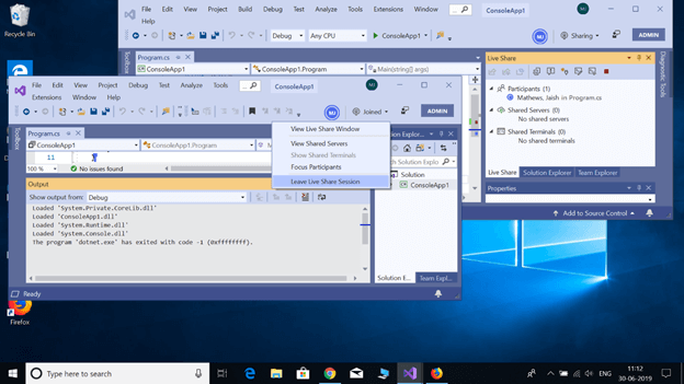 Visual Studio 2019 - Individually Evaluate Live Share