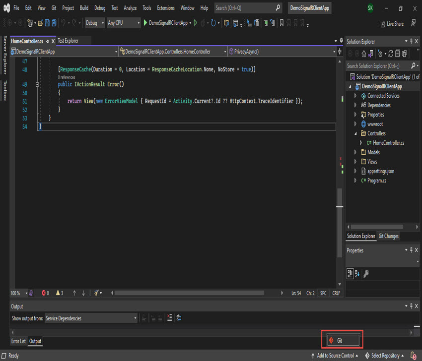 Visual Studio for GitHub Repository