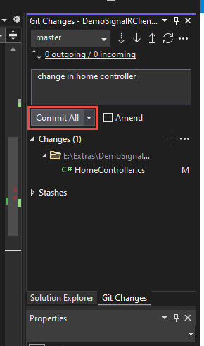 Visual Studio For GitHub Repository