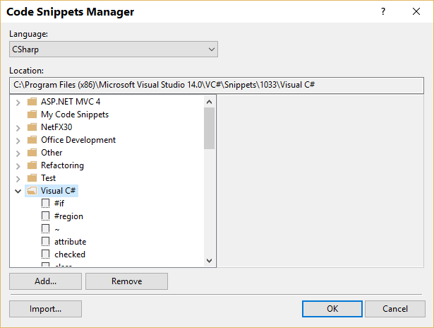 Code Snippet Manager