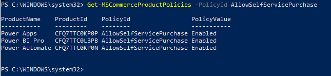 Way To Block Power Platform Self Service Purchase Feature