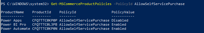 Way To Block Power Platform Self Service Purchase Feature