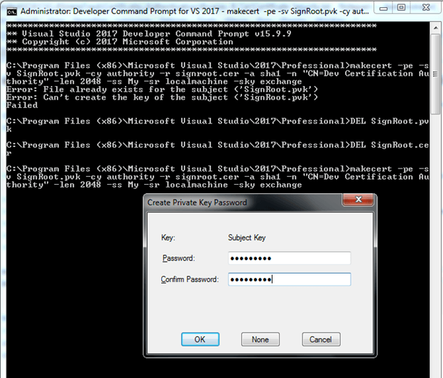 WCF Message Security Using Certificates