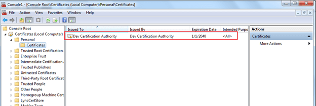 WCF Message Security Using Certificates