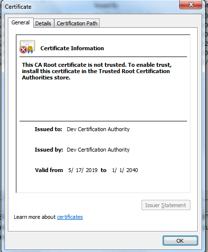 Index certificate. Trusted root certification authorities. ssl certificate path.
