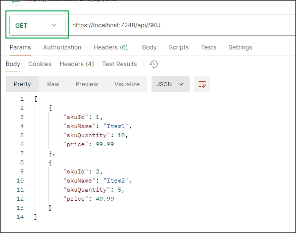 Defining HTTP GET methods