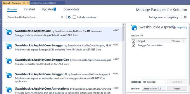 Web API Documentation Using Swagger And ASP.NET Core With Visual Studio ...