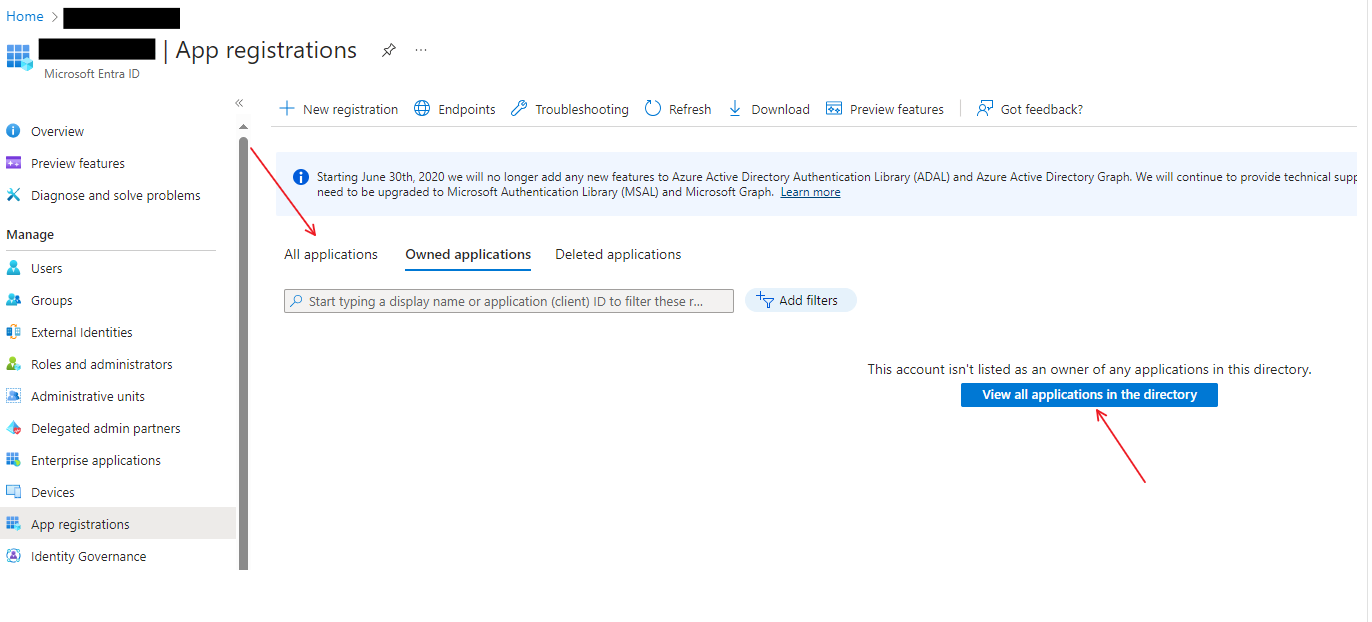 Web API in Azure (2), Set a Client Credential Secret