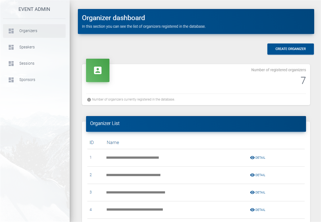 Web Portal To Manage Virtual Or In-Person Events With ASP.NET 5 And DOTVVM