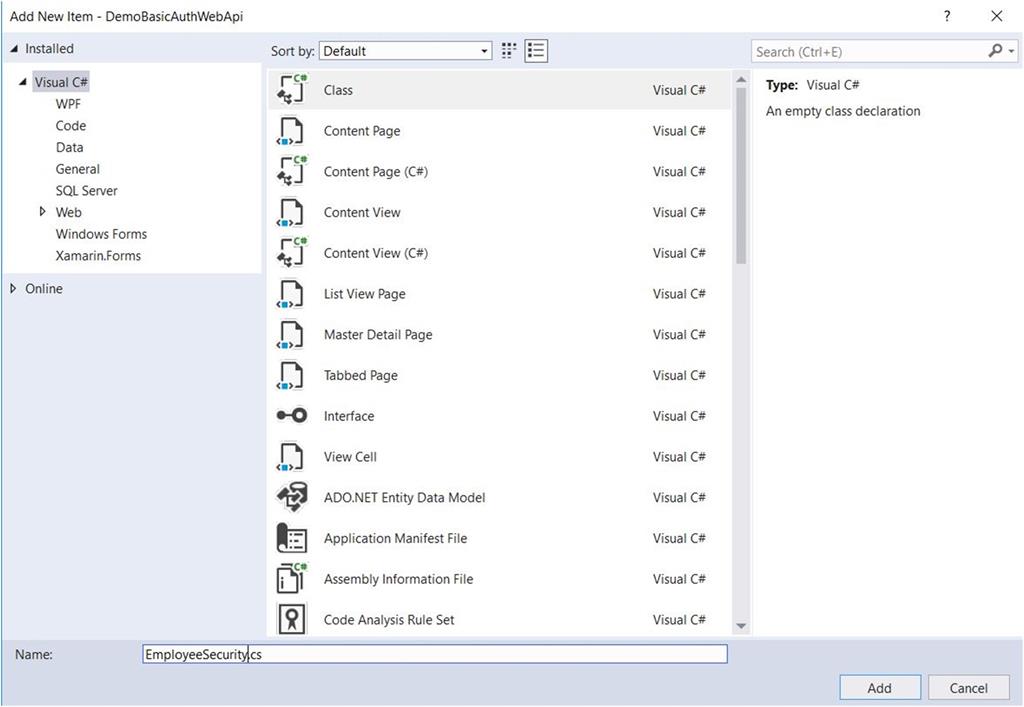 WebAPI 2.0 Basic Auth