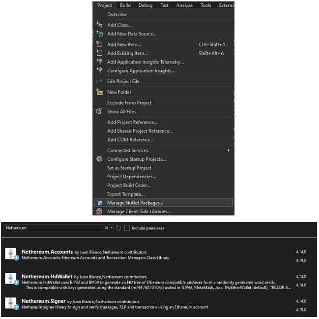 Nethereum Installation