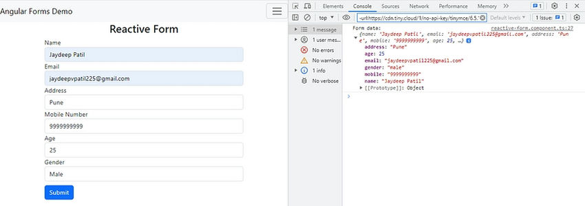 What are forms in Angular?