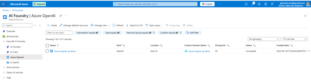 Azure openai Service 