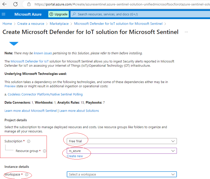 Create Microsoft Defender