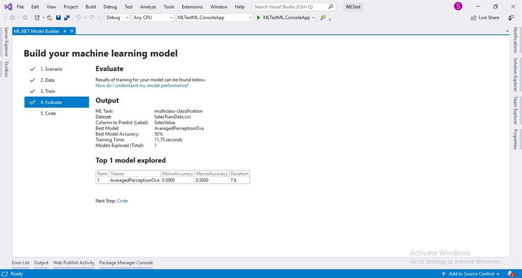 ml.net model builder ml.net model builder