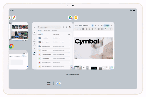 Foldable screen feature in Android 15