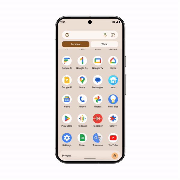 Private space Android 15 new feature
