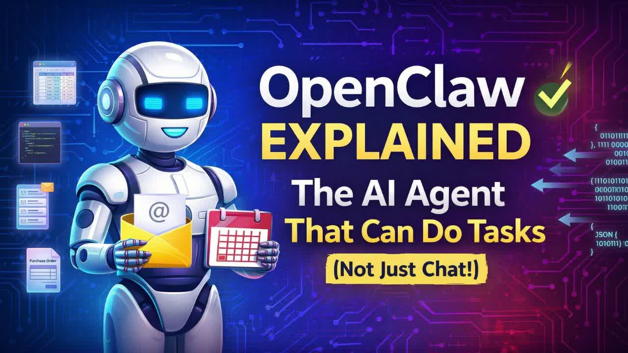What is OpenClaw? AI Agent Explained (The AI That Can Do Tasks, Not Just Chat!)