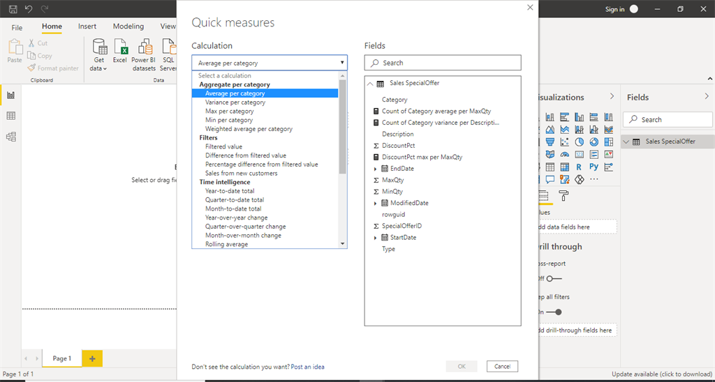 What Is Quick Measure In Power BI