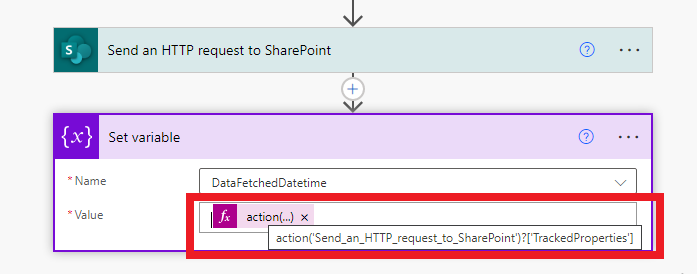 Tracked Properties in Power Automate
