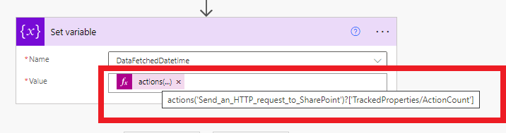 Tracked Properties in Power Automate