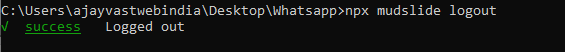WhatsApp Message Using CommandLine