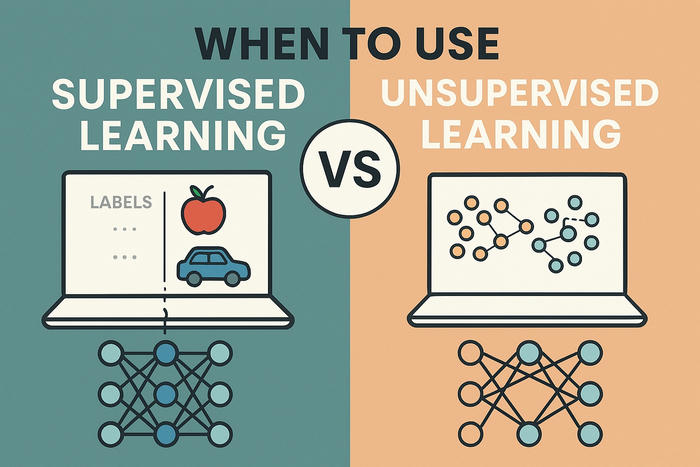 When to Use Supervised vs. Unsupervised Learning
