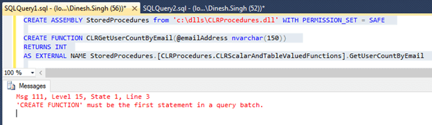 Why CLR Database User Defined Scalar and Table Value Function