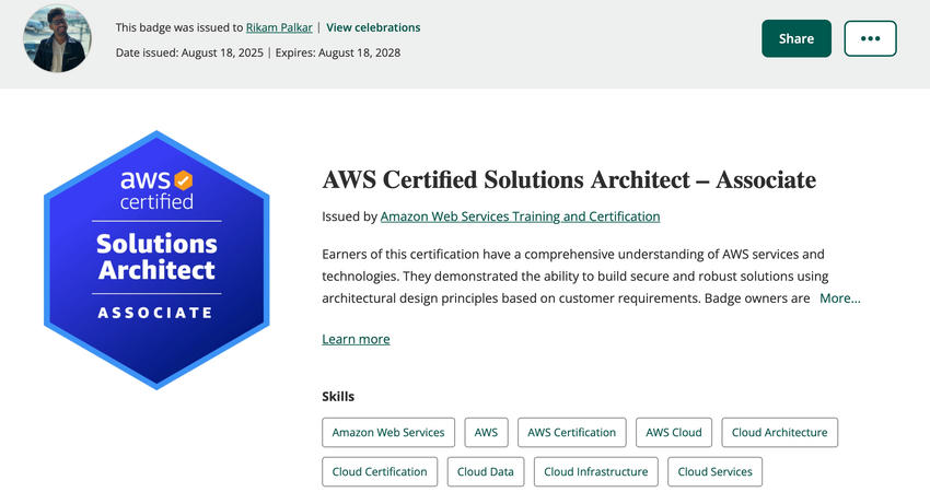 AWS certification