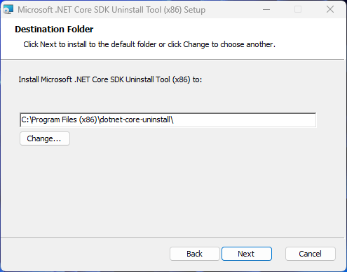 microsoft .net core sdk remove old versions