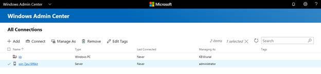 Windows Admin Center