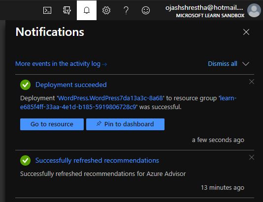 WordPress on Azure