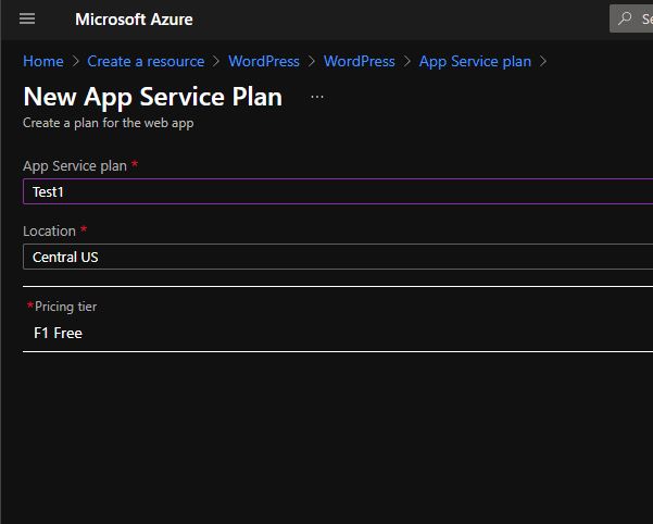 WordPress on Azure