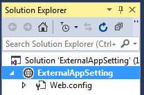 Work With External AppSetting Of Web.Config image.