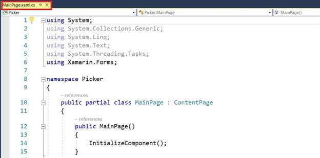 Picker Working Arithmetic Operators Android UWP Using Xamarin.Forms