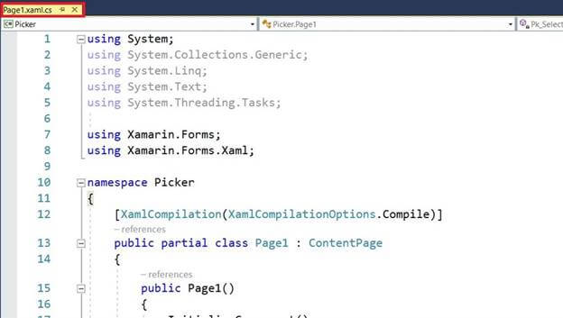Picker Working Arithmetic Operators Android UWP Using Xamarin.Forms