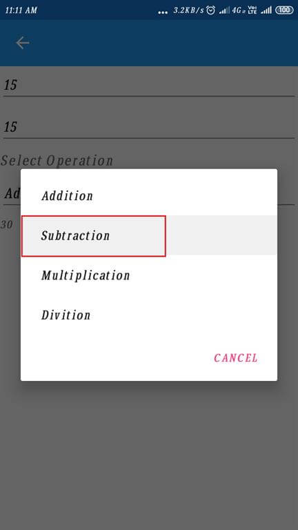 Picker Working Arithmetic Operators Android UWP Using Xamarin.Forms