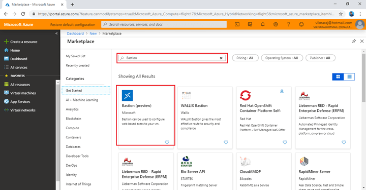 Azure Bastion (Preview) Service