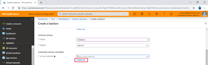 Azure Bastion (Preview) Service