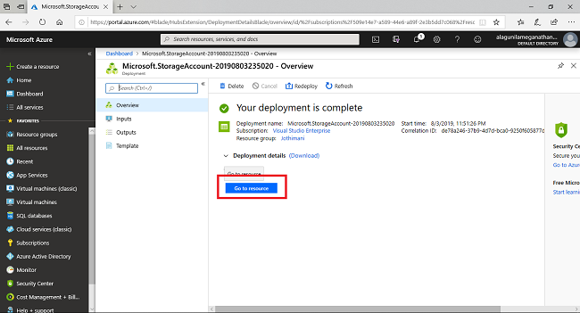 Working With Azure Blob Storage