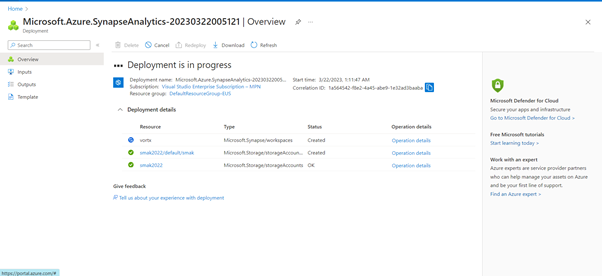 Working With Azure Synapse Analytics Service Using Azure Cloud Portal