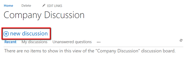 Working with Discussion Boards in SharePoint