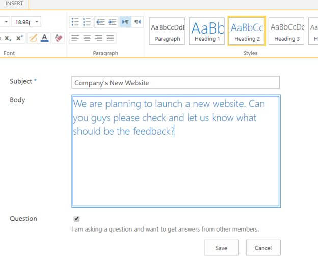 Working with Discussion Boards in SharePoint
