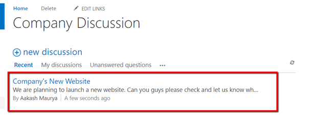 Working with Discussion Boards in SharePoint