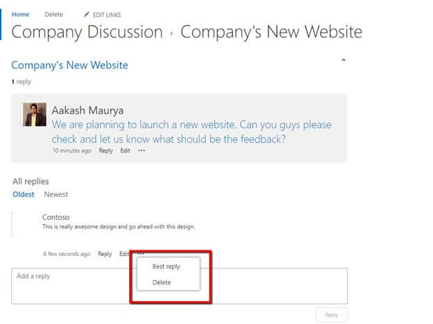 Working with Discussion Boards in SharePoint