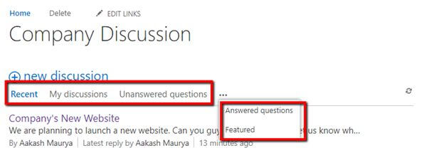 Working with Discussion Boards in SharePoint