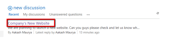Working with Discussion Boards in SharePoint