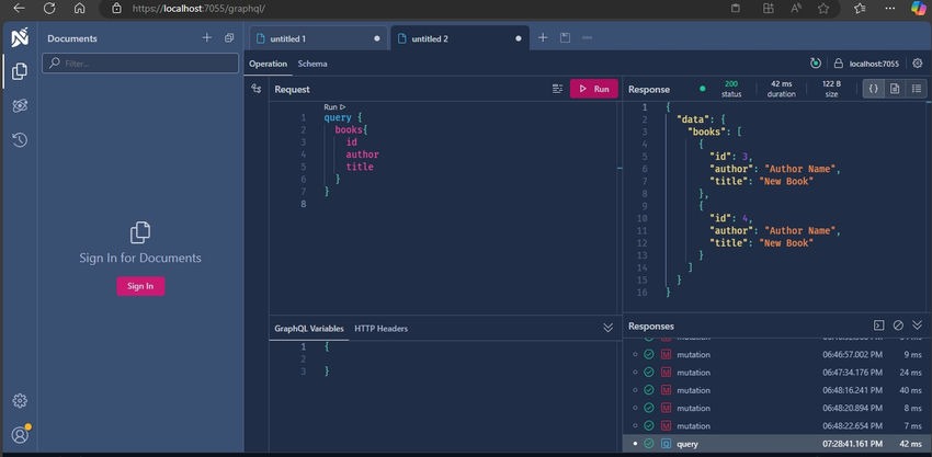 Working with GraphQL API in .NET 8 Using HotChocolate